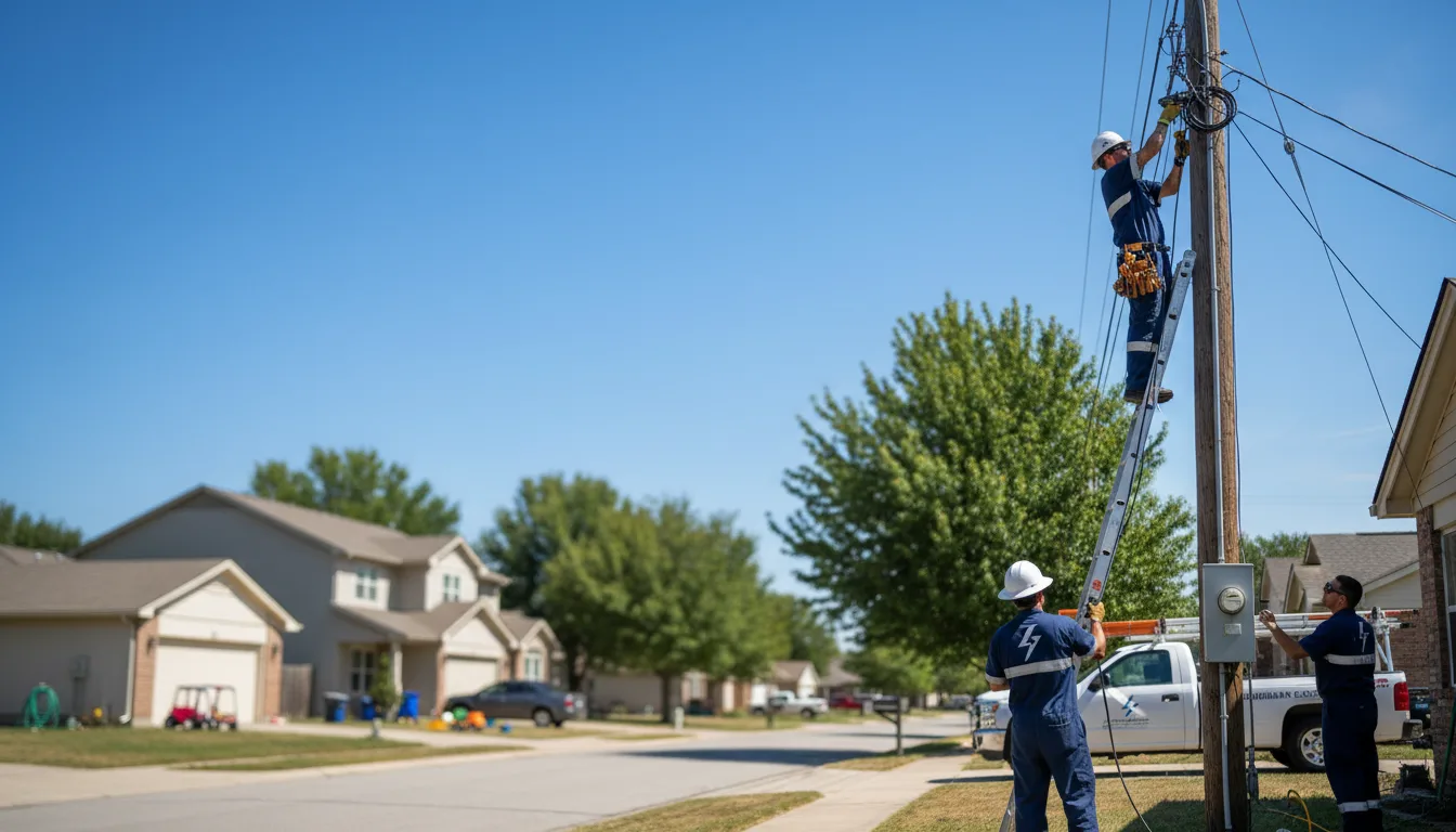 Residential electrician providing installation services in Hillsdale, WY